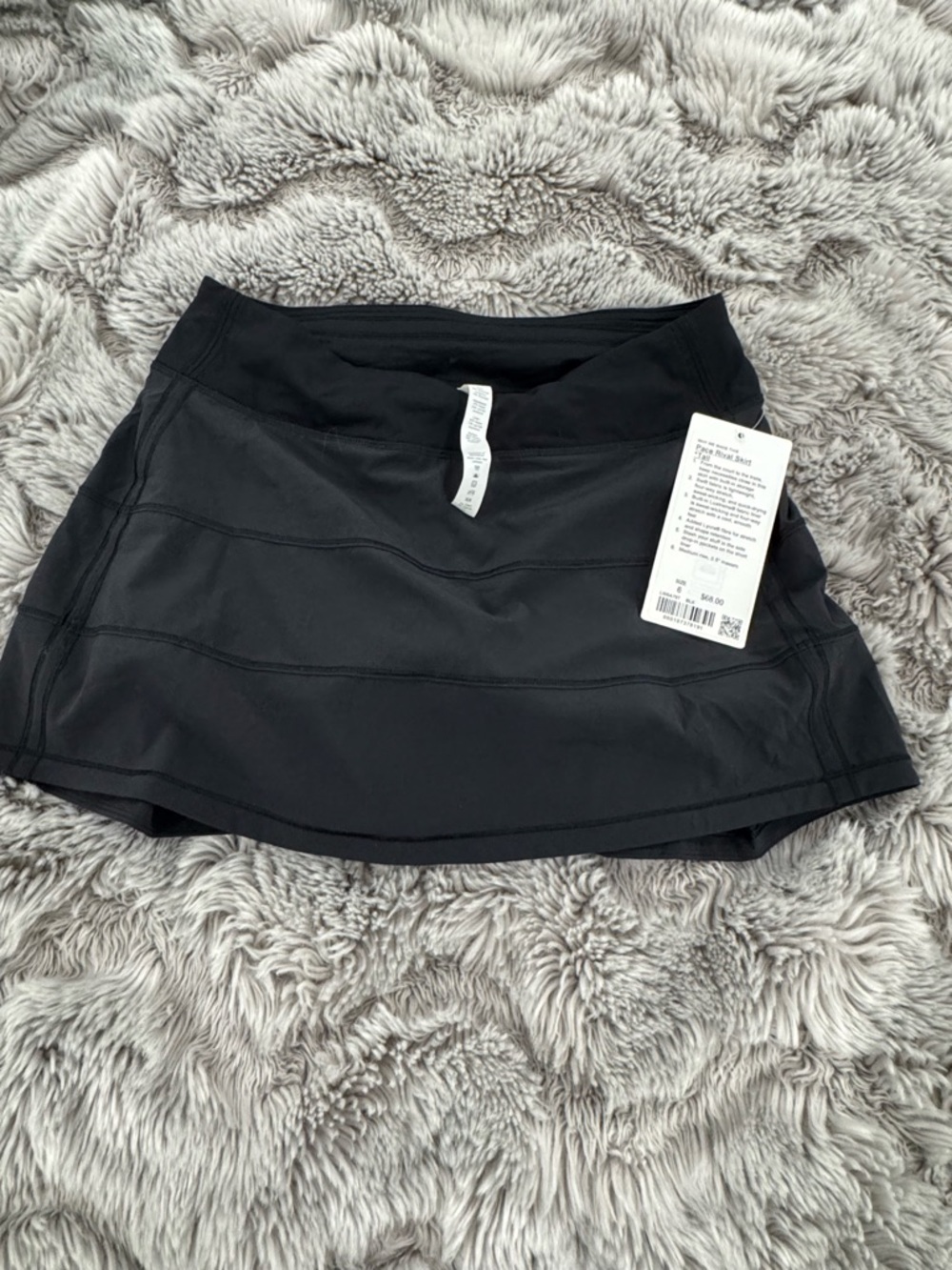 Lululemon Black Athletic Skort with Inner Shorts